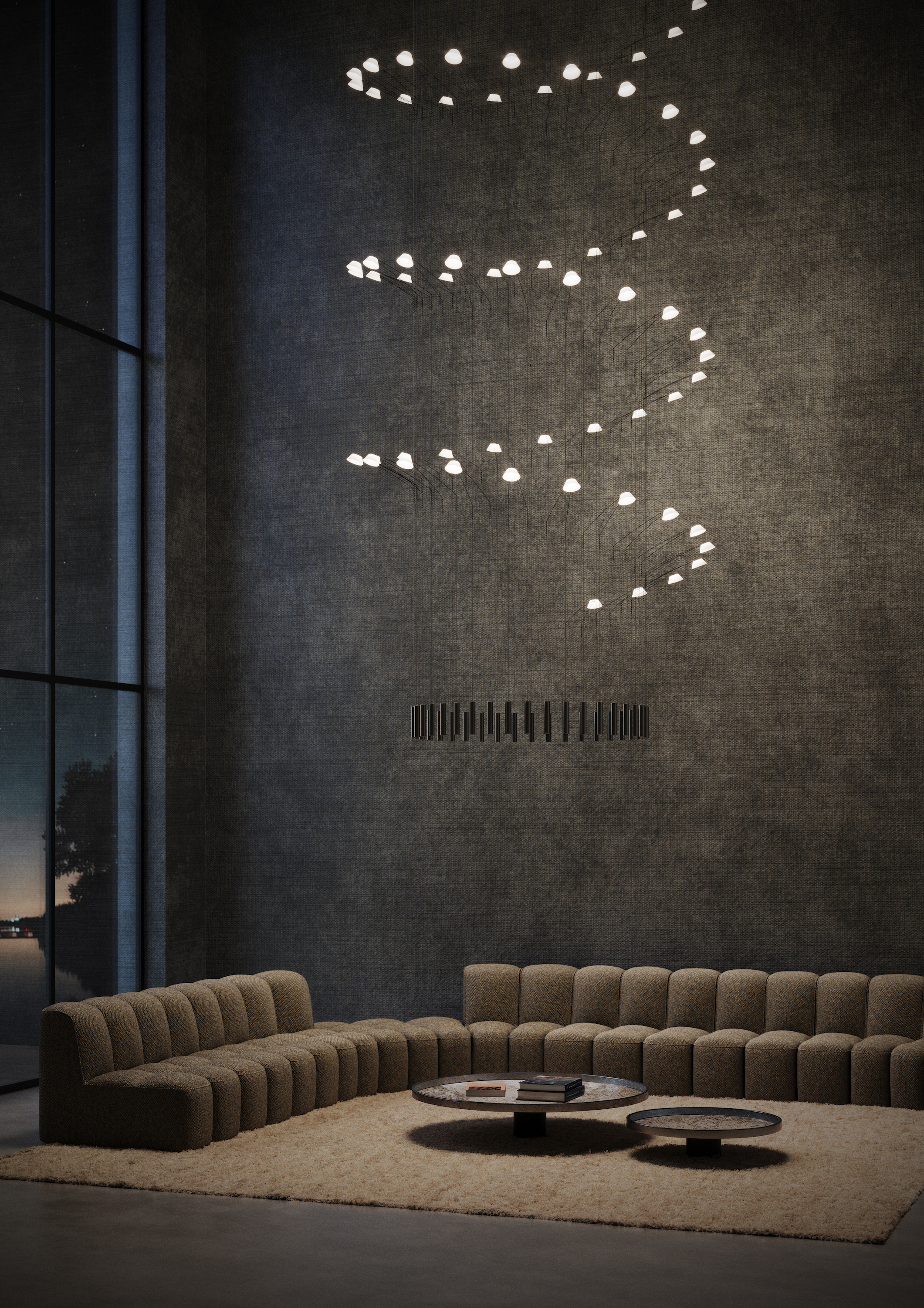 Luceplan Liiu by VANTOT chandelier